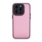 Husa cu protectie la camere si finisaj mat compatibil apple iphone 15 pro, smoked, bordo