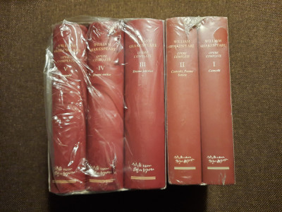 Shakespeare &amp;ndash; Opere complete 1, 2, 3, 4, 5 (ed. de lux, Academia Romana, 5 vol.) foto