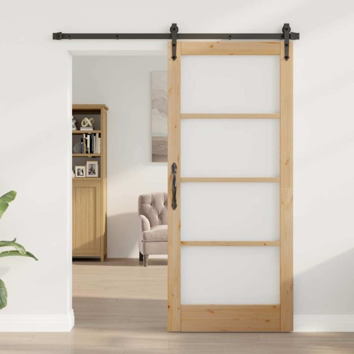 vidaXL Ușă Interioară cu Sticlă ORKDAL Maro 86 x 198.5 cm 4102699