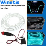 Cumpara ieftin Fir Neon Auto 5m Turcoaz, Lumina Ambientala Flexibila, Ornamente Interior Bord Usi
