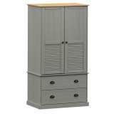 Cumpara ieftin Sifonier VIGO, gri, 90x55x170 cm, lemn masiv de pin