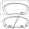 Placute frana Hyundai I40 (Vf), I40 Cw (Vf), Ix35 (Lm, El, Elh); Kia Carens 3 (Un), Sportage (Je, Km), Sportage (Sl) SRLine parte montare : Punte fat