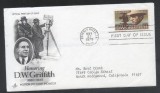 United States 1975 D W Griffith FDC K.697