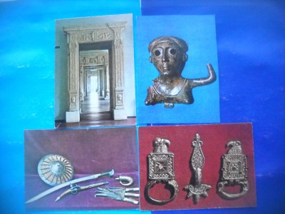 HOPCT LOT 2503 EXPONATE MUZEU-CLUJ NAPOCA -jud CLUJ -4 CARTI POSTALE-NECIRCULATE foto