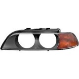 Dispersor sticla far Bmw Seria 5 E39 01.1996-08.2000 TYC fata dreapta semnalizare portocalie cu lentile interioare