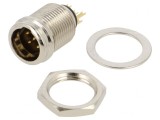 Soclu XLR Mini Tată 5 Pin Bronz Aurit 500V