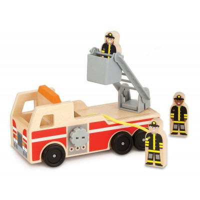 Masinuta de pompieri din lemn foto
