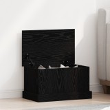 VidaXL Ladă de depozitare, stejar negru, 50x30x28 cm, lemn prelucrat