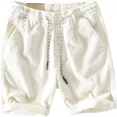 i Vară Bărbați Pantaloni scurți din bumbac din Corduroy Casual Moda Casual Panta