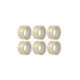 Set Bandă adezivă tip scotch 6 bucăți eMazing transparentă cu lățime de 48 mm și lungime de 60 m