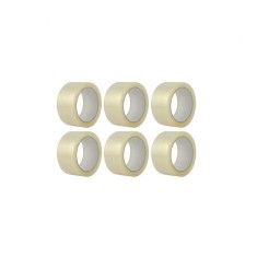 Set Bandă adezivă tip scotch 6 bucăți eMazing transparentă cu lățime de 48 mm și lungime de 60 m