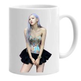 Cana alba personalizata blackpink kpop rose, INOVATIX&reg;. 330 ml, Oem