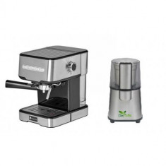 Pachet Espressor cu pompa Studio Casa Mio SC 2001 850 W 15 bar 1.2 l + Rasnita Del Caffe Grind Master 220W 60g Inox foto