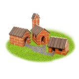 Set de construit din caramizi in miniatura - Casute rurale