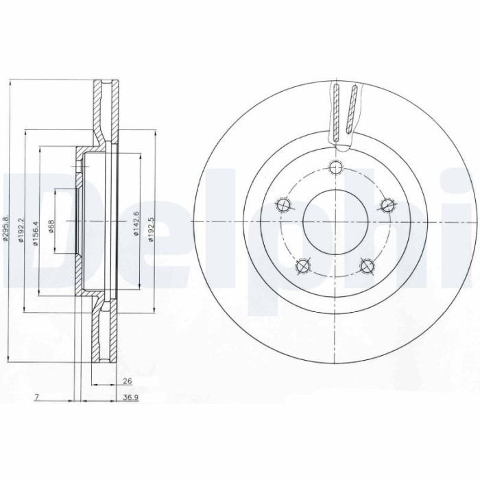DELPHI BG4109C Disc frana