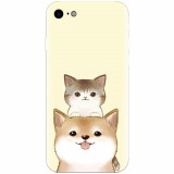 Husa silicon pentru Apple Iphone 6 Plus, Two Cat