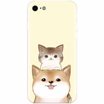 Husa silicon pentru Apple Iphone 6 Plus, Two Cat foto