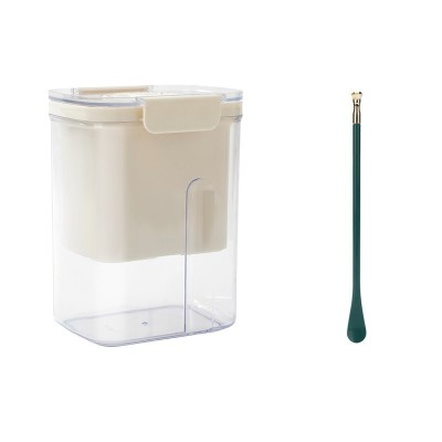 Kit presa pentru branza, flippy, filtru de iaurt, strecuratoare de iaurt grecesc, filtru de lapte, 18x9.7x13 cm, lingura verde 20x1.6 cm, alb foto