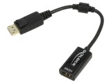 Adaptor DisplayPort mufă la HDMI soclu, 0,15m, negru
