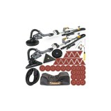 Set masina slefuit 2 in 1 tip girafa pentru pereti, tavan, colturi, telescopica, Powermat
