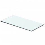 vidaXL Raft din sticlă transparentă, 40 x 15 cm