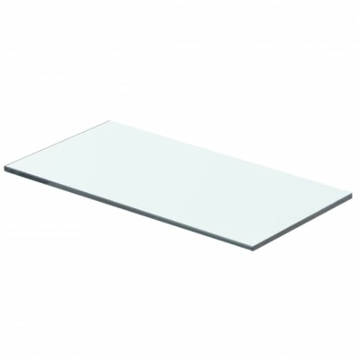 vidaXL Raft din sticlă transparentă, 40 x 15 cm foto