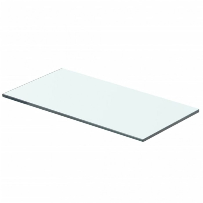 vidaXL Raft din sticlă transparentă, 40 x 15 cm