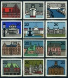 Bundes 1964 - Capitale regionale, arhitectura, serie neuzata