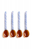 &amp;k amsterdam set de linguri Spoon Duet Amber 4-pack