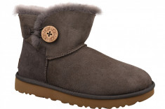 Pantofi de iarna UGG Mini Bailey Button II 1016422-MOLE pentru Femei foto