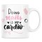 Cana alba personalizata &quot;Doing nails is my cardio&quot;, INOVATIX&reg;. 330ml