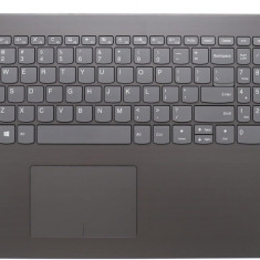 Carcasa superioara cu tastatura palmrest Laptop, Lenovo, IdeaPad 320-15IKB Type 80XL, 80YE, 81BG, 81BT, 5CB0N86581, gri, layout US