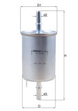 MAHLE KL 470 filtru combustibil