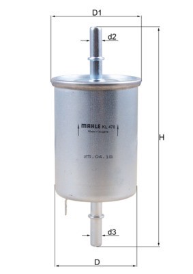 MAHLE KL 470 filtru combustibil foto