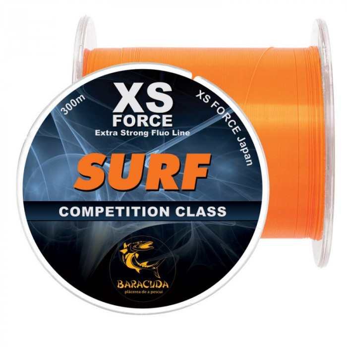 FIR ( Guta ) Nylon Baracuda Surf 300m extra strong portocaliu-fluo
