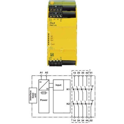 Modul de Extensie PNOZ s10 24VDC 1 Intrare 5 Ieșiri foto