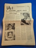 Ziarul litere , arte , idei - 16 noiembrie 1992 - articol john cage , dragos galtoiu