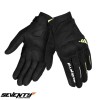 Manusi barbati pentru scuter - motocicleta Urban vara Seventy model SD-C40 Asphalt culoare: negru/galben fluor &ndash; degete tactile XL (10 cm)