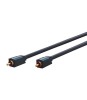 Cablu audio-video Profesional 1x RCA tata-tata 7.5m 75ohm OFC cupru dublu ecaranat AWG24 aurit Clicktronic 70448