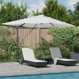 vidaXL Umbrelă Cantilever Bej Poliester, Aluminiu Mare Pliabilă