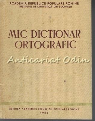 Mic Dictionar Ortografic foto