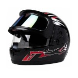 Casca Moto/Scuter Full Face FIXATO, Viziera Dubla, Marime Universala 59-62cm, Negru
