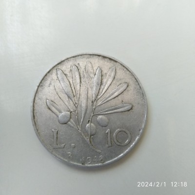 -Y- MONEDA ITALIA 10 LIRE 1948 foto