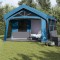 vidaXL Corturi cu acoperiș albastru 620 x 322 x 240 cm Poliester 4100698