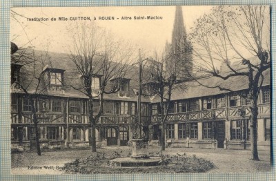 AD 29 C. P. VECHE - INSTITUTION DE MILE GUITTON, A ROUEN -FRANTA foto