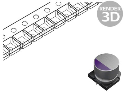 Condensator Polimeric 330uF 35V SMD foto