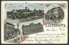 1898 LITHO AK Carte Postala Circulata BUKOWINA Bucovina Gruss Aus Czernowitz foto