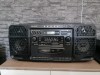Radio Casetofon Dublu SHARP WQ-CH800, 12V, Mufă Căști, Intrare Audio, Ideal Camping/Auto