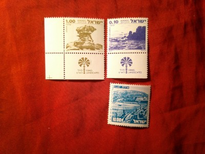 Serie Israel 1977 Peisaje 2 val. + 1 val. 1976 foto