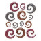 Expander pentru ureche &ndash; spirală, model leopard - Lățime: 4 mm, Culoare: Roz